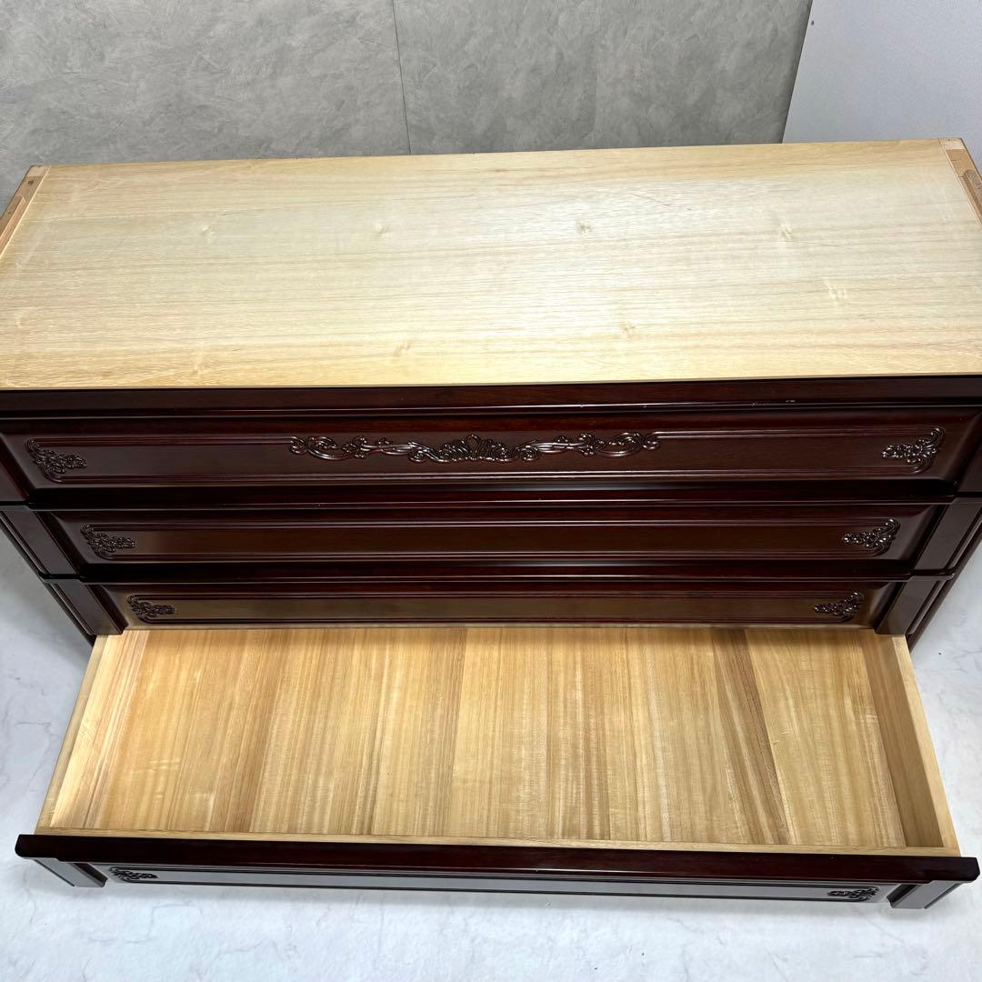 【高級桐タンス】府中家具 下段 箪笥 時代家具 アンティーク レトロ 着物 装飾