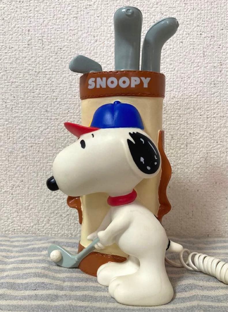 90's VTG＊ゴルファーSNOOPY＊3-D PHONE＊PEANUTS電話