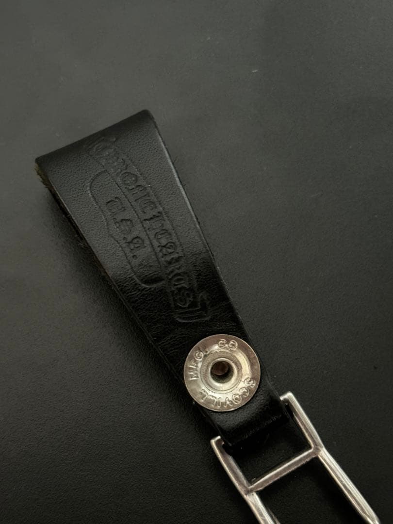 クロムハーツ BELT LOOP クロスボールボタンレザーベルトループ