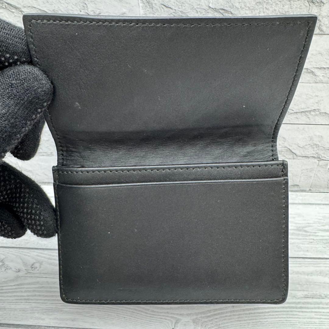 【美品】BOTTEGA VENETA　名刺入れ　イントレチャート ブラック