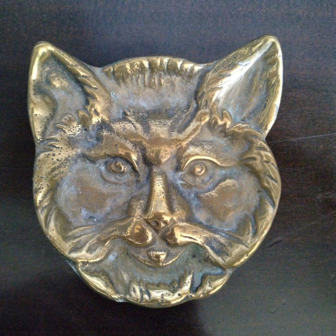 猫小皿/アスティエ・ブロカント/フランスアンティーク・ネコトレイ