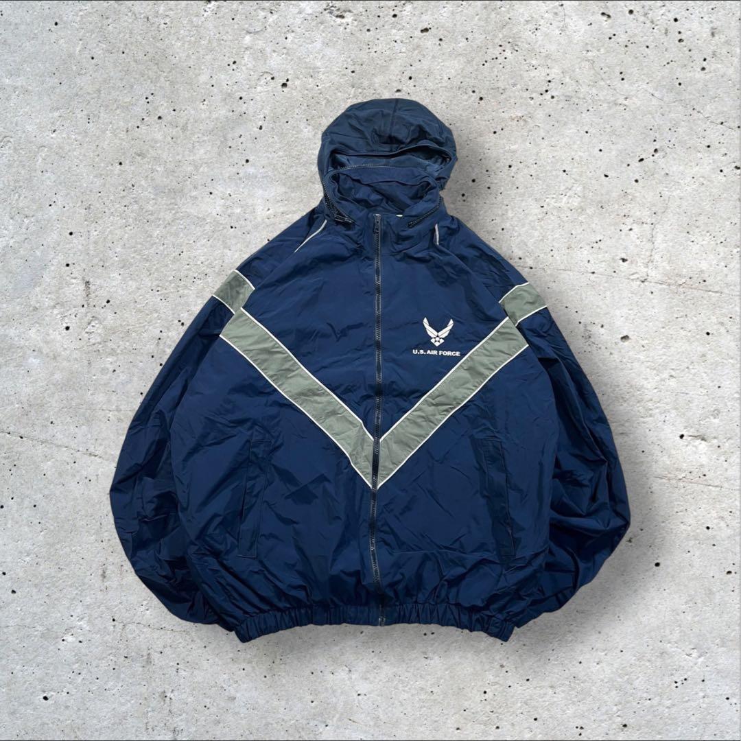 希少US AIR FORCE トレーニングジャケット セットアップ米軍実物 空軍