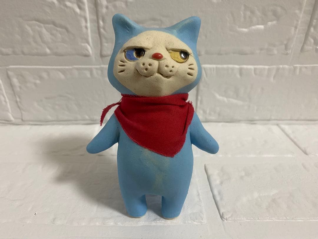 中古品【猫の置物】2匹セット☆布施猫笑店☆