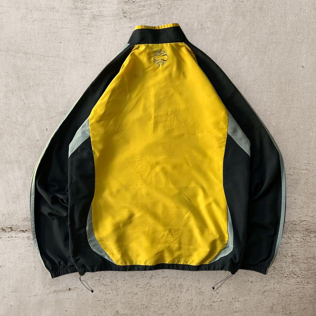 希少adidasアディダスARIS FCナイロンジャケットドローコード刺繍ロゴ