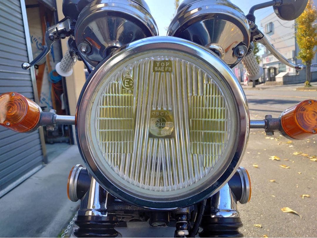 当時物シビエスーパーオスカー凹みレンズ付ヘッドライトASSYCIBIEマーシャル