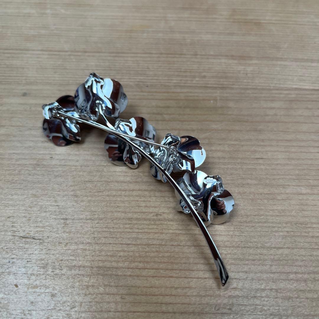 K18WG K18 胡蝶蘭モチーフ ブローチ