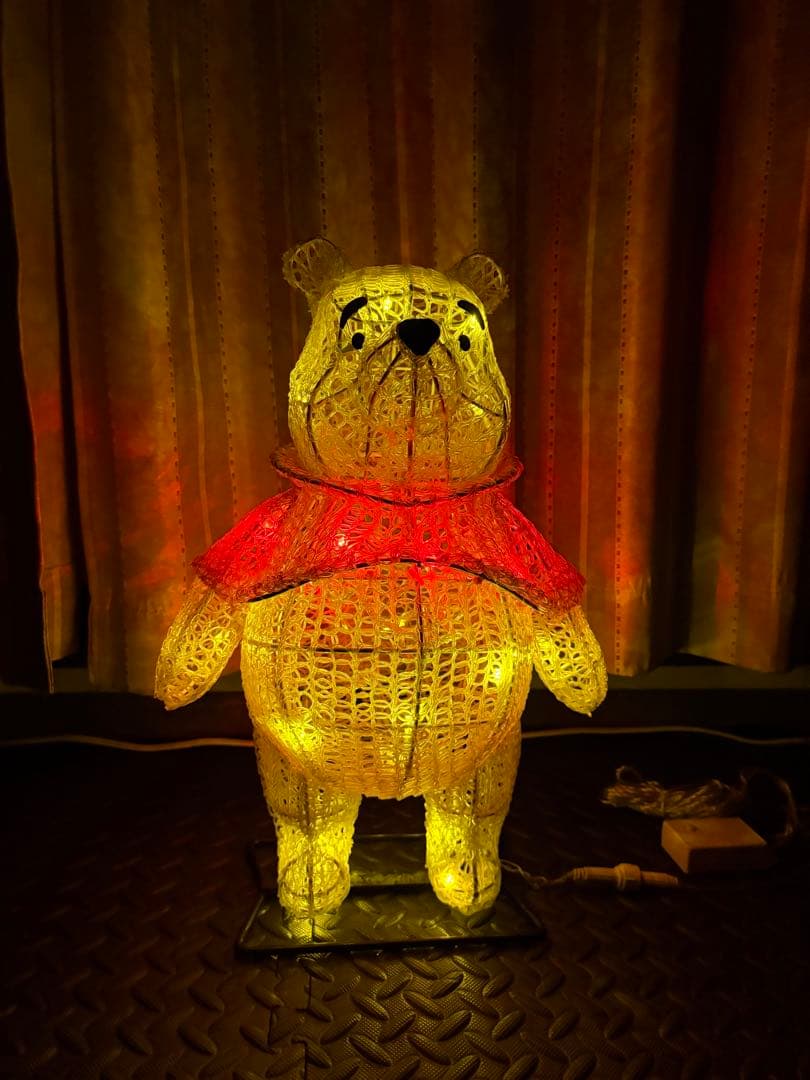 値下げ くまのプーさん　LEDイルミネーション　高さ47㎝　クリスマス