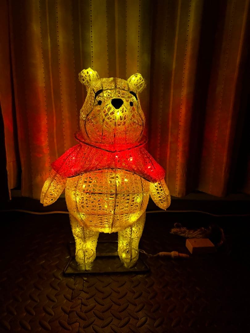 値下げ くまのプーさん　LEDイルミネーション　高さ47㎝　クリスマス