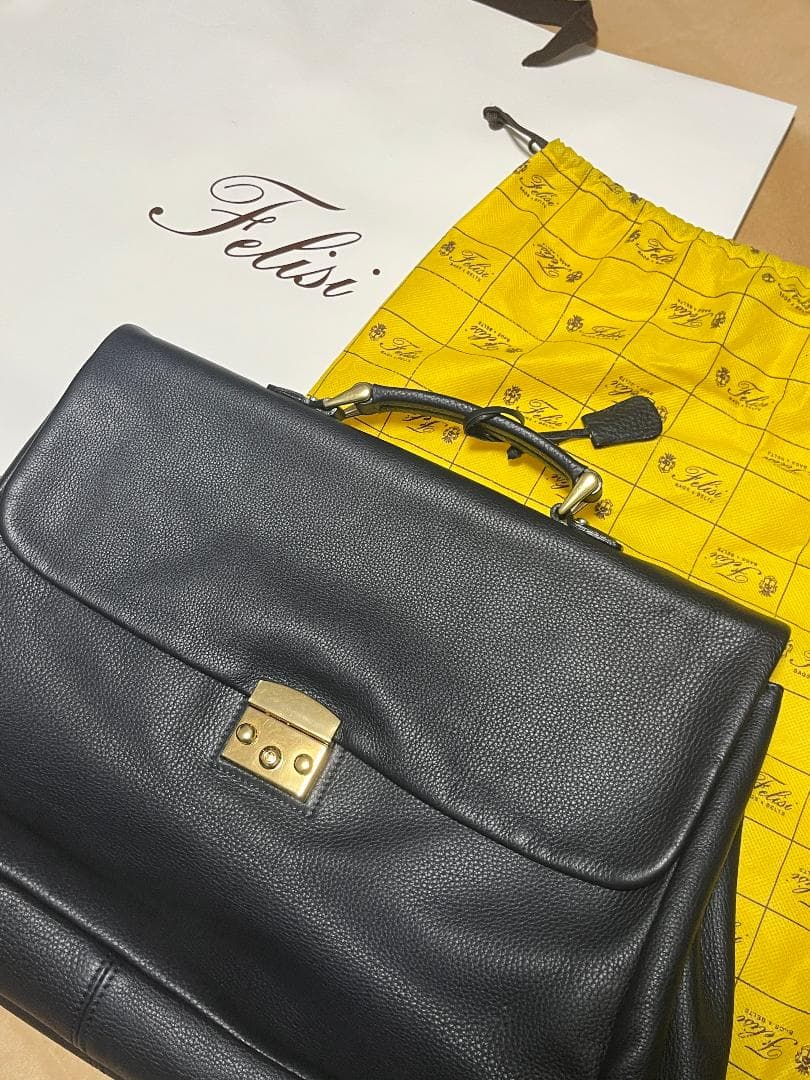 Felisi フェリージ シュリンクレザーブリーフバッグ1997/6/LD+DS