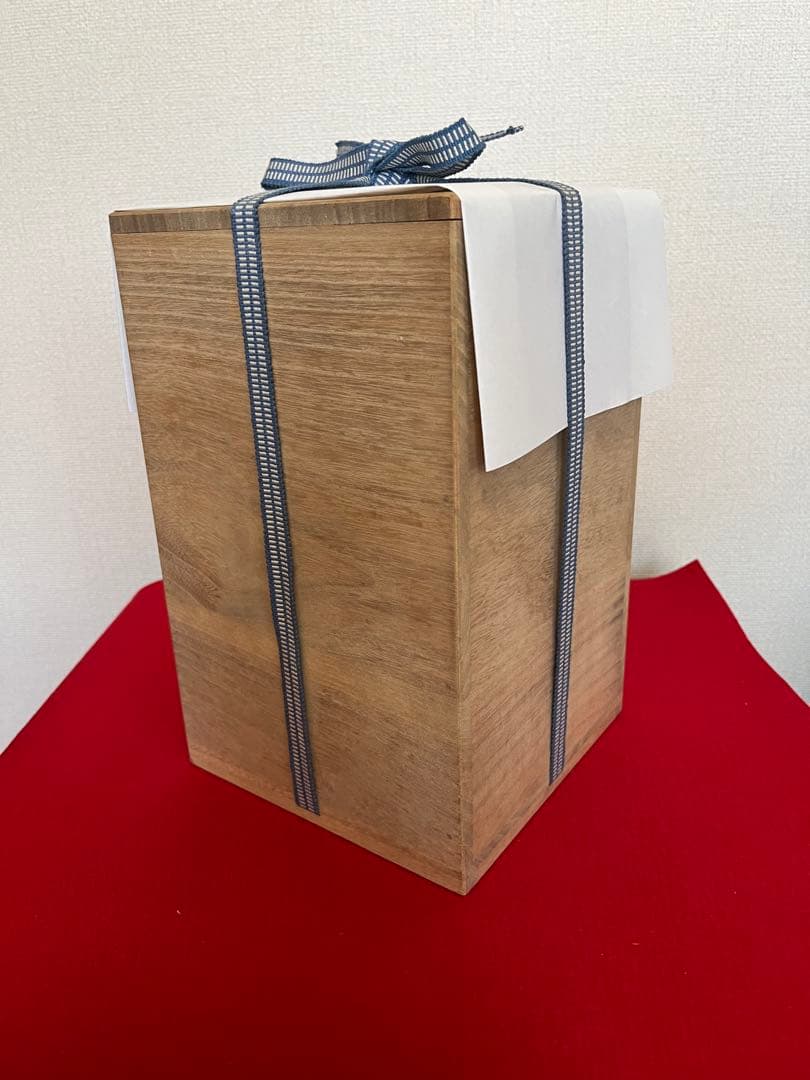 三代 人間国宝 徳田八十吉（正彦銘）碧明釉 瓢型 花生 約24㎝ T288