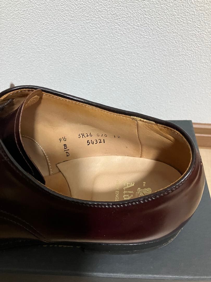 【使用数回】オールデン　バーガンディコードバン 54321 9ハーフD