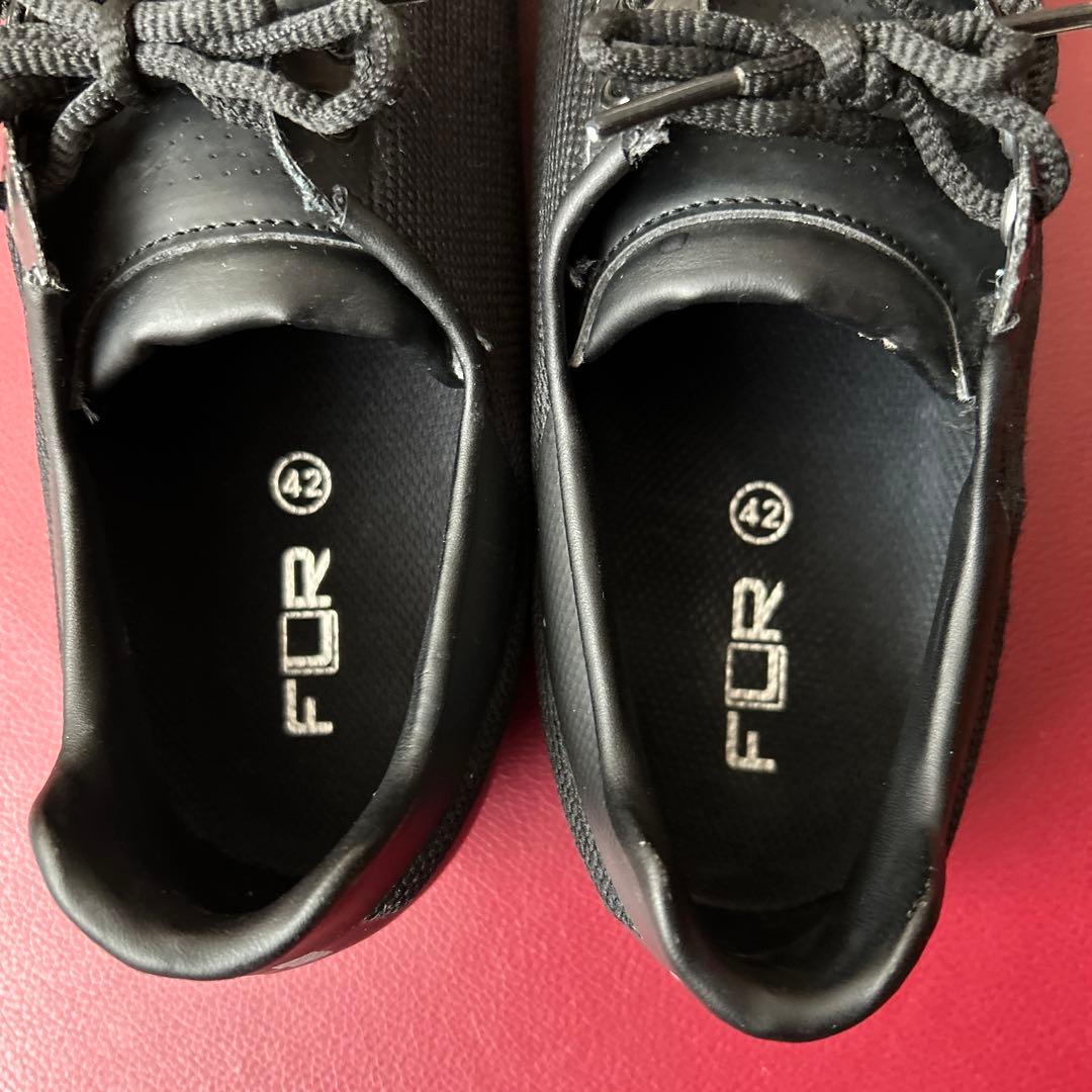 【FLR】F-55ニットシューズ　ブラック42