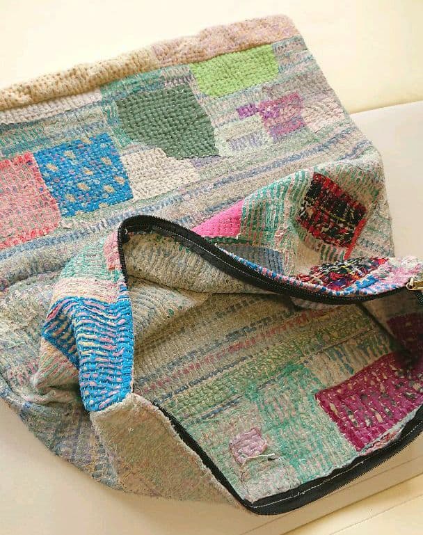 ご確認用★ヴィンテージカンタキルト クッションカバー a