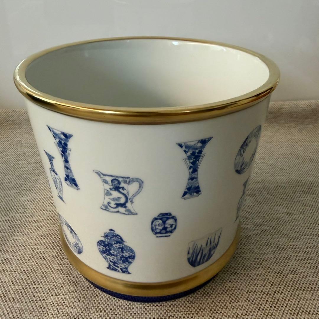 深川製磁　ブルーチャイナ　ワインクーラー　希少