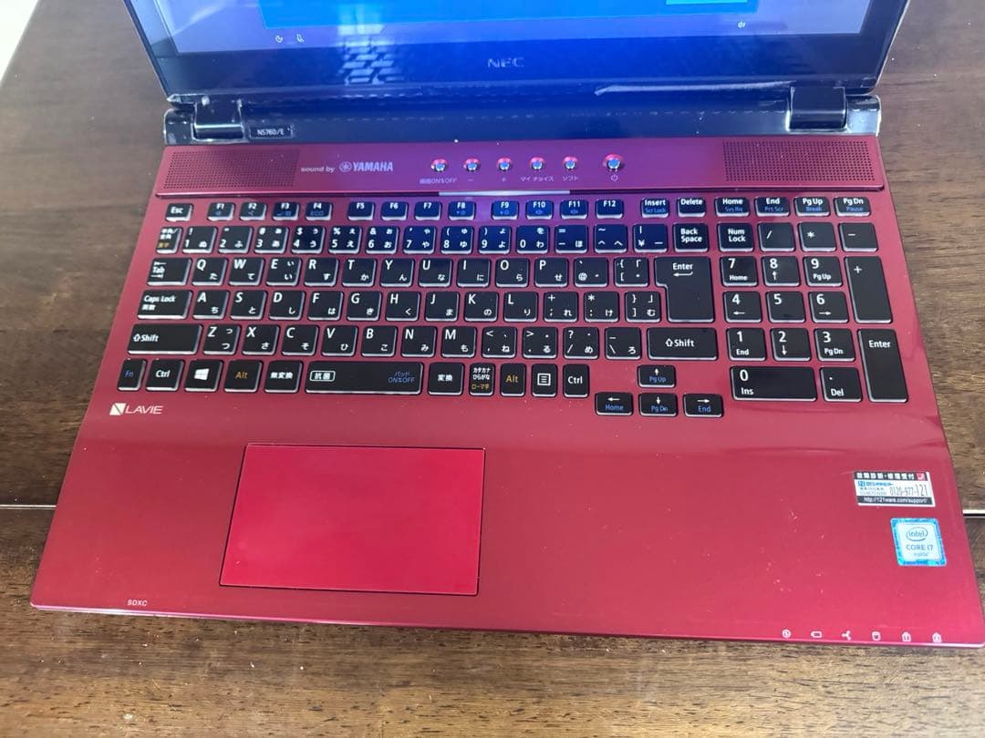 NEC ノートパソコン PC-NS760EAR-J 訳あり