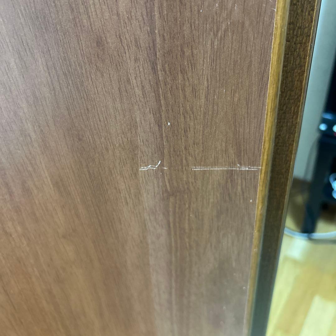 値下げ　ダークブラウン 本棚　扉付き