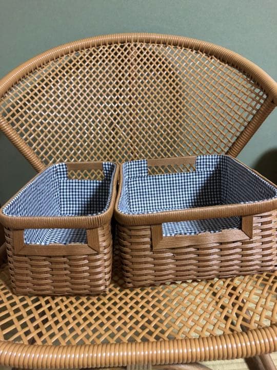 ぽぽくま様　オーダーカゴ完成品