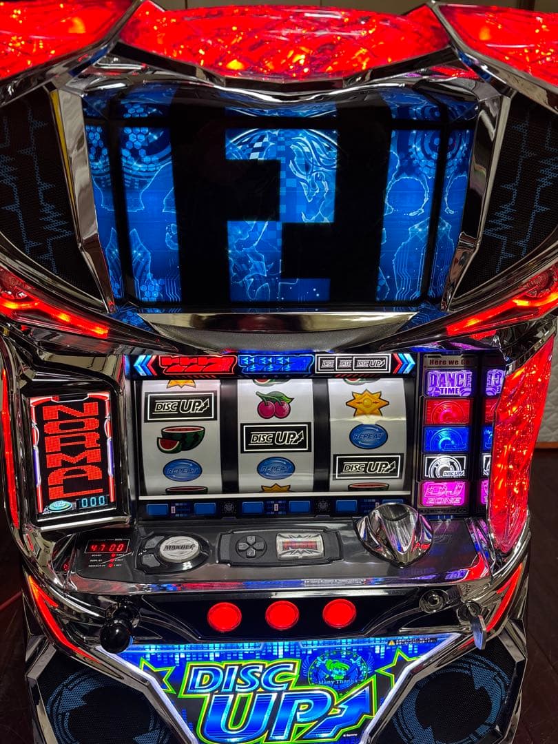 【送料無料】名機！ディスクアップ サミー 青パネル 静音仕様 不要機付