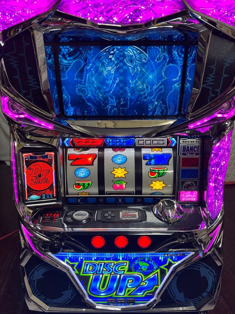 【送料無料】名機！ディスクアップ サミー 青パネル 静音仕様 不要機付