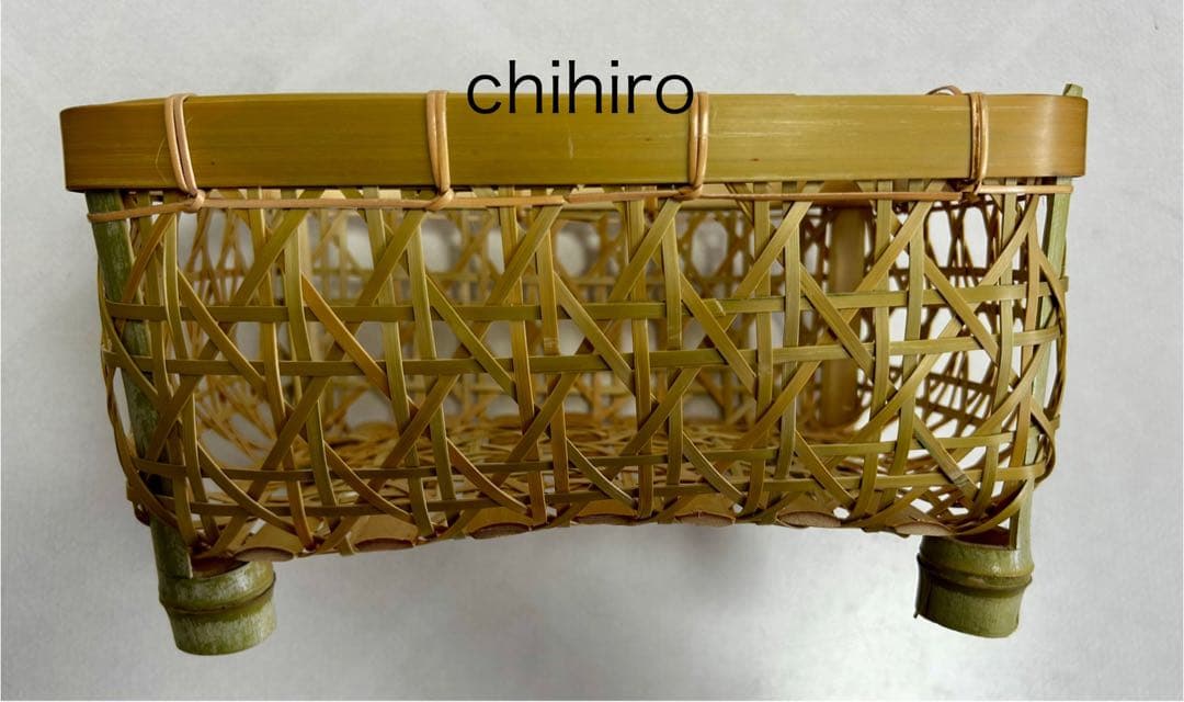 水切り竹かご 椀かご（新品未使用）直径横約27センチ縦約23センチ高約14.5