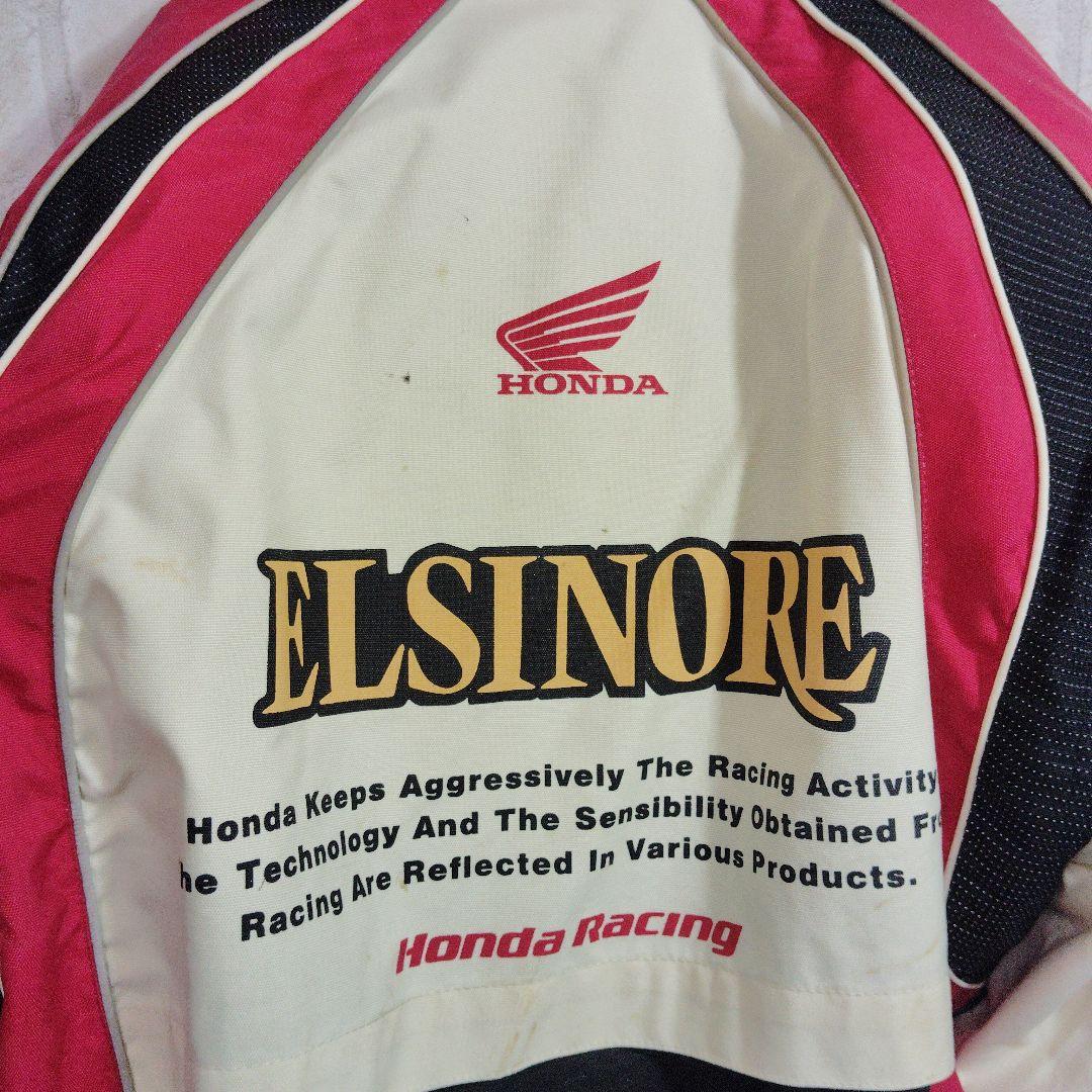 ホンダ　レーシングジャケット　ワッペン　黒　赤　プロテクター