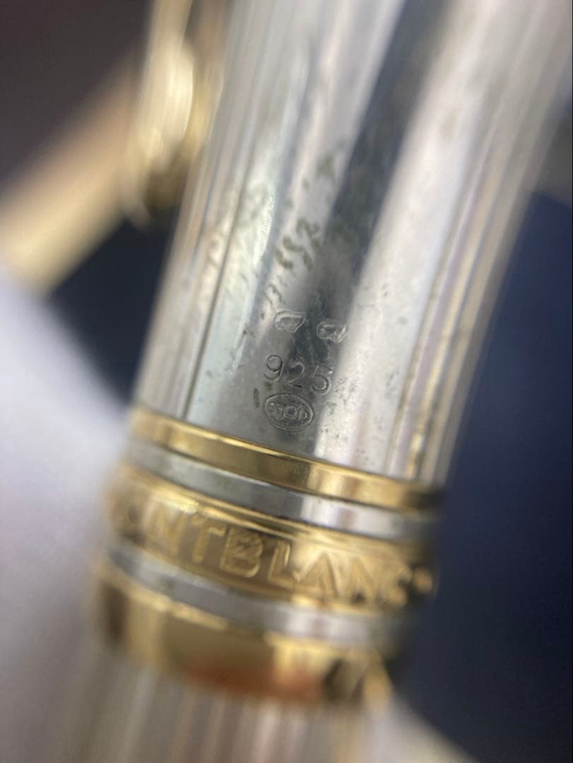 モンブラン マイスターシュテュック ソリテール 万年筆 シルバー 925 18K