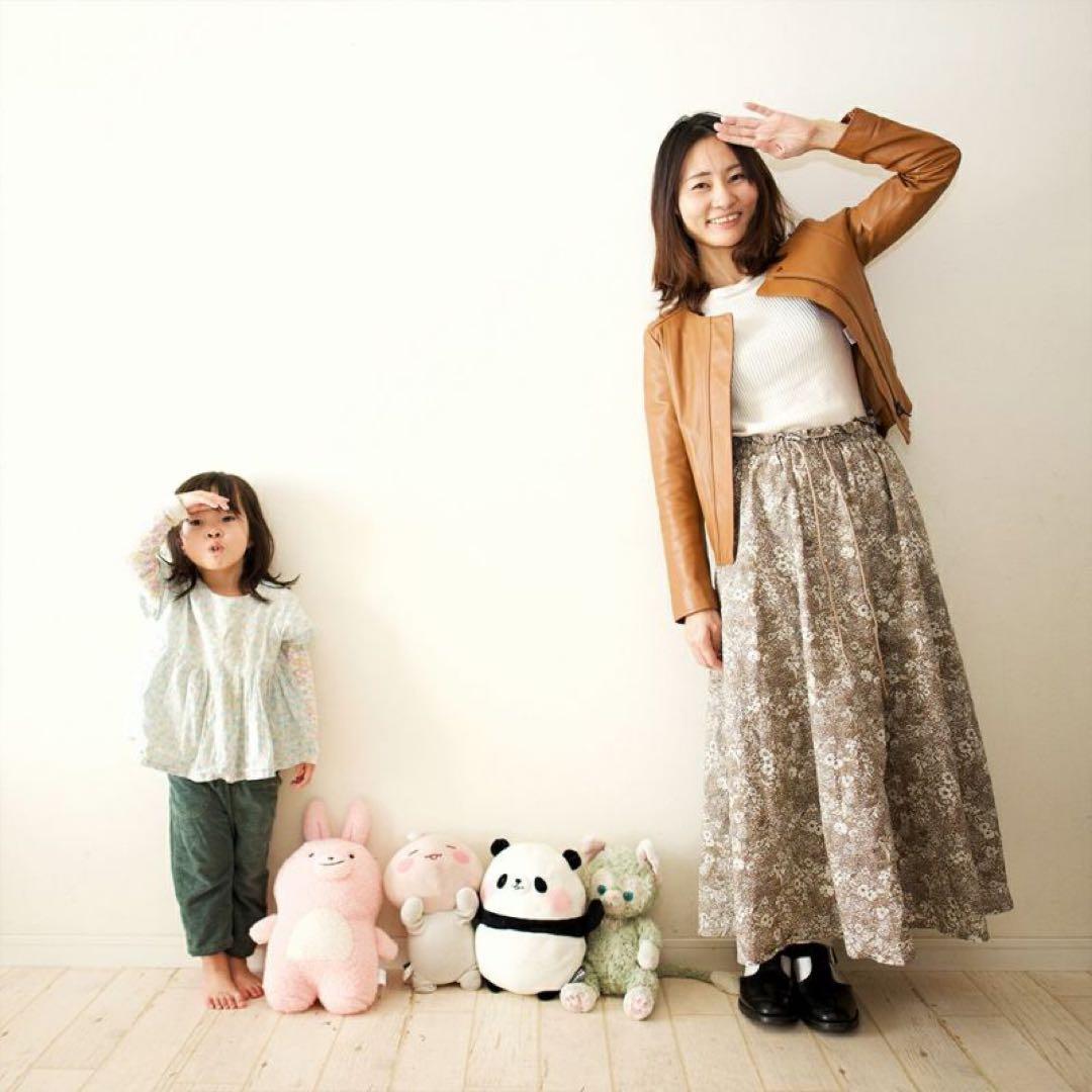 専用★もりのがっこう　ラムレザーノーカラージャケットブルゾン　キャメル