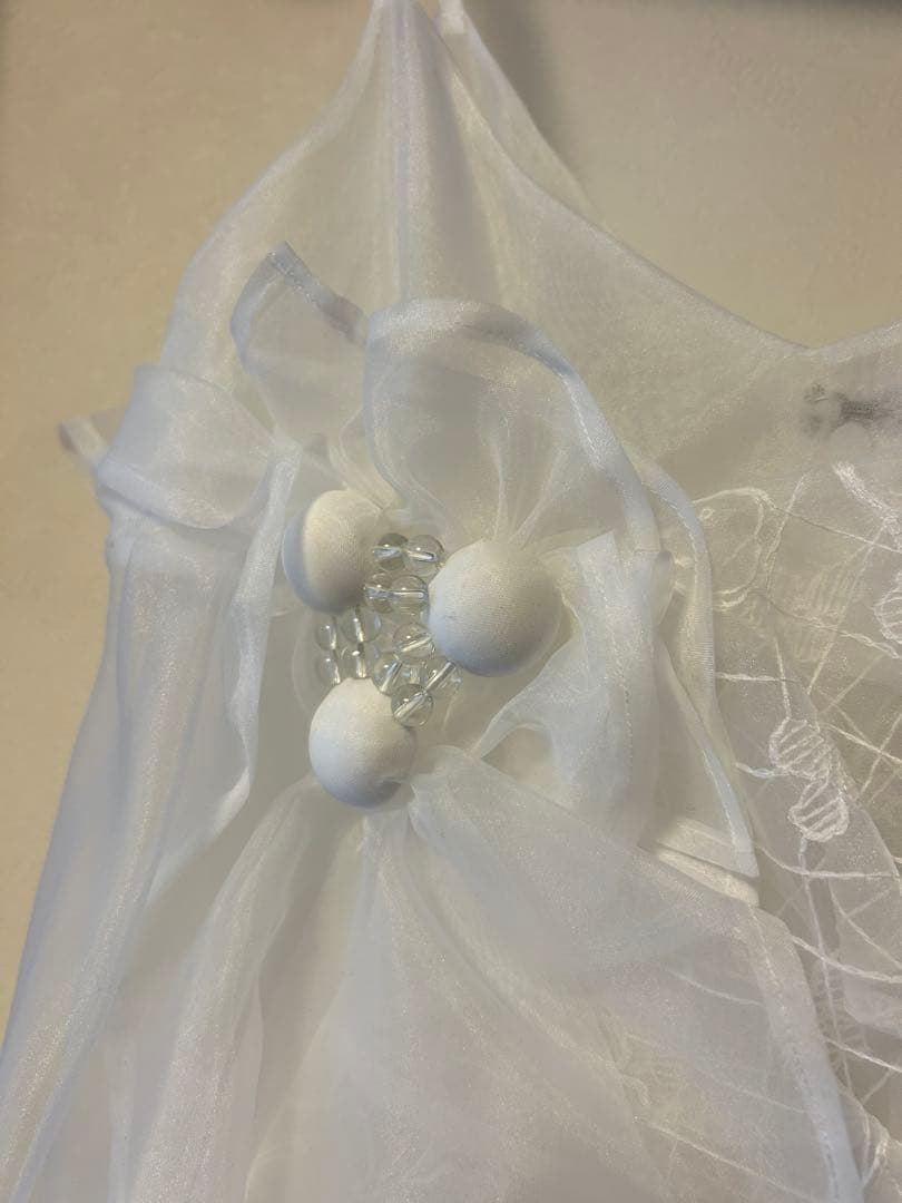 トップス RIV NOBUHIKO AMY EMBROIDERY TOP WHITE