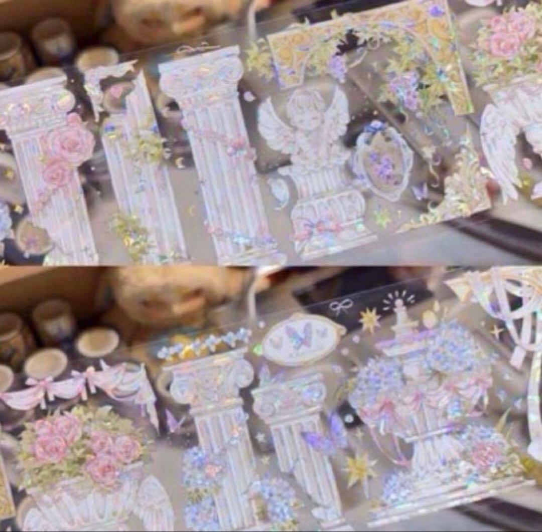 939 贝壳光 8cm×5.12m 永恒之境 半端巻き 海外マスキングテープ