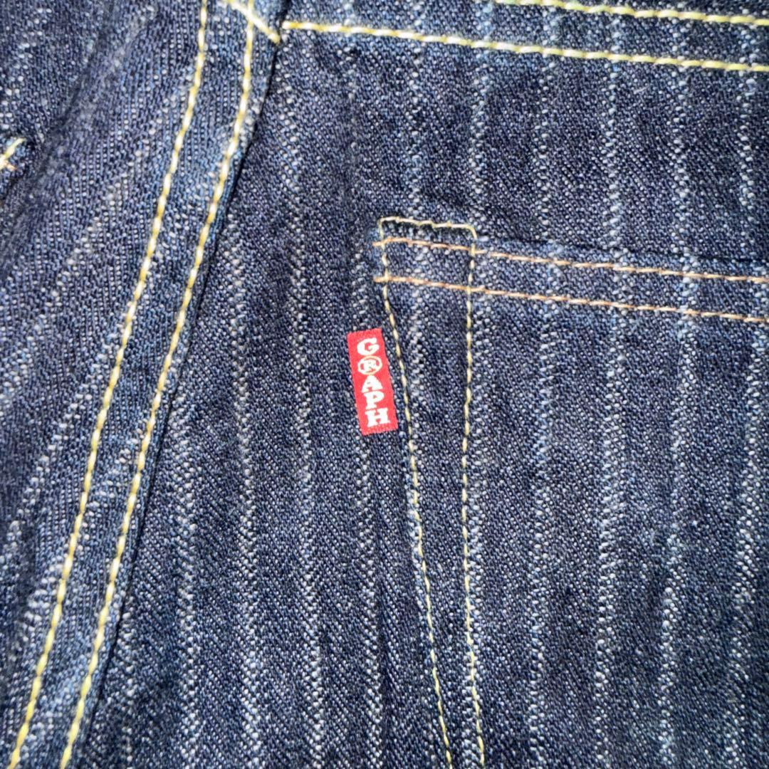 graph zero グラフゼロ 児島ジーンズ 濃紺 ストライプ デニム
