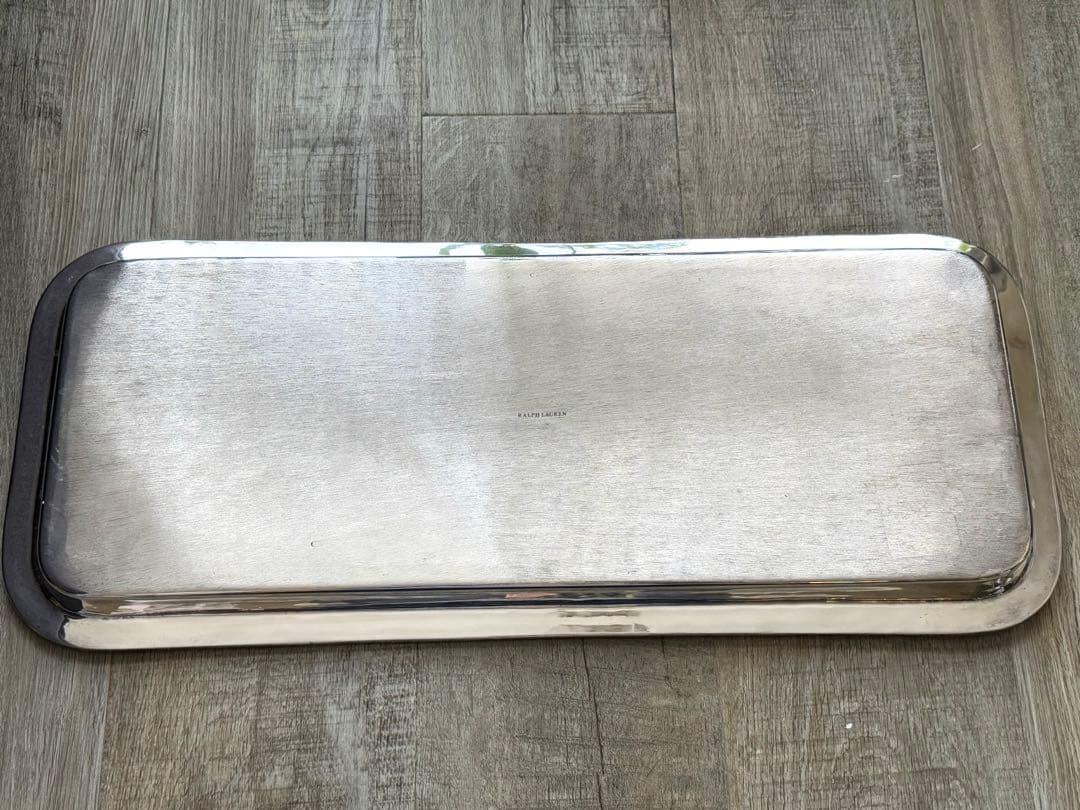 ラルフローレン　シルバートレー　長方形トレー 約54cm✖️23cm