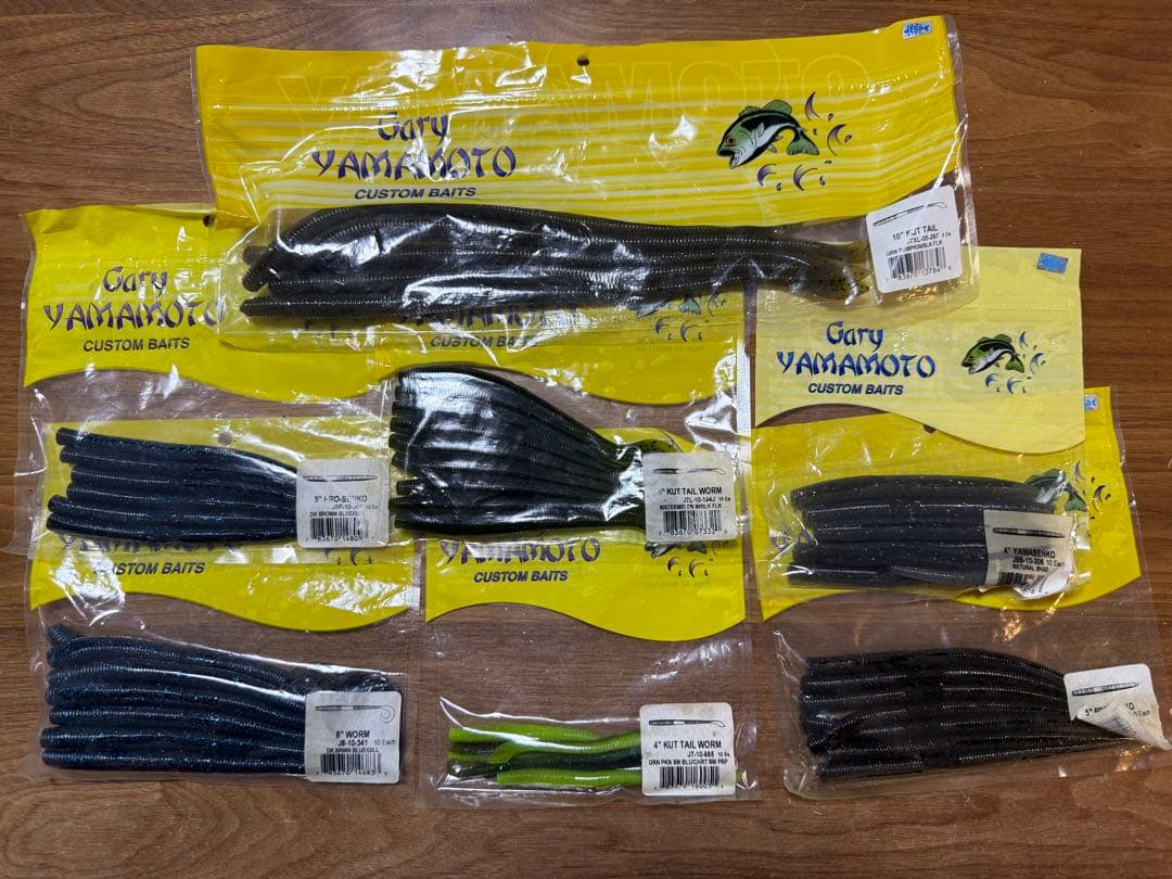 ワームセットまとめ⭐︎ゲーリー、ジャッカル、ジークラック　フックシンカーおまけ付き