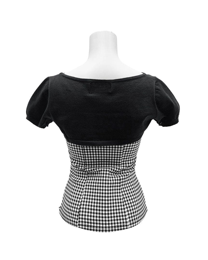 【michellMacaron】ギンガムチェックキャミsetトップス xsサイズ