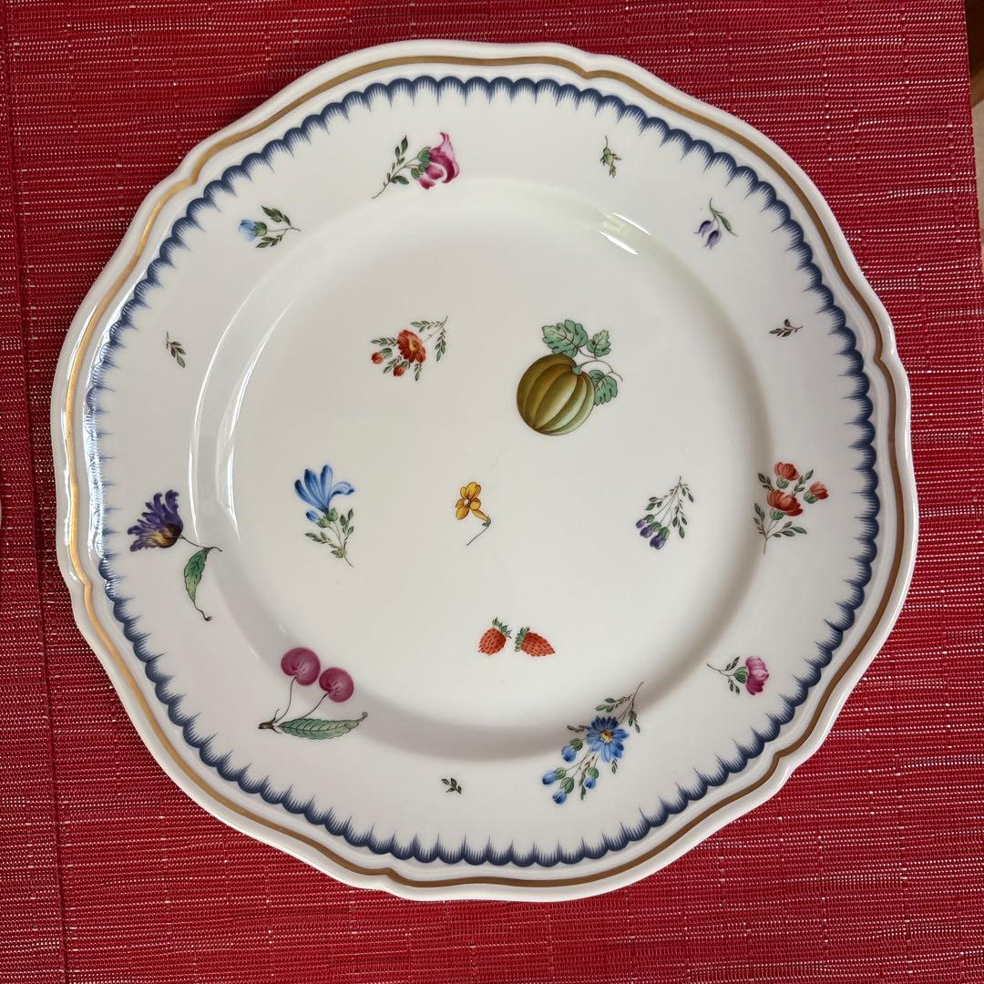 リチャードジノリ　イタリアンフルーツディナー皿4枚セット