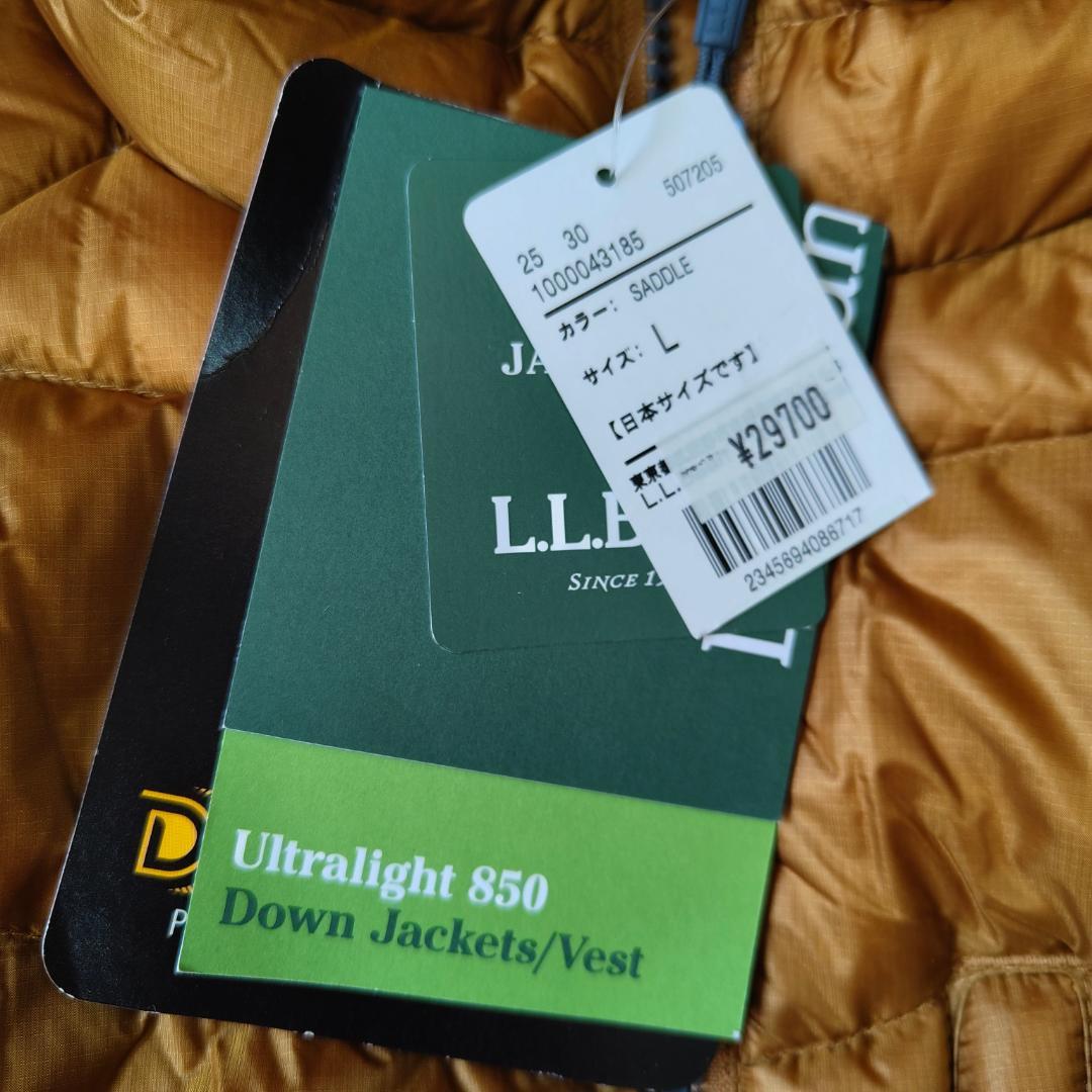 未使用 エルエルビーン ダウンジャケット パファージャケット ゴールドブラウン