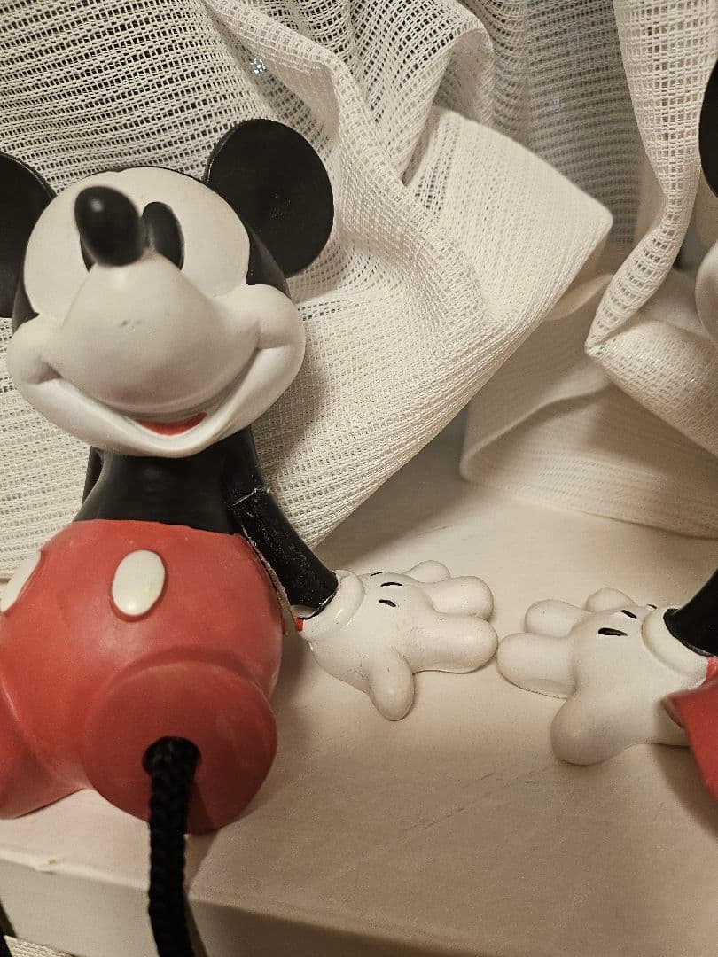 〔Disney希少〕ミッキー＆ミニー置物