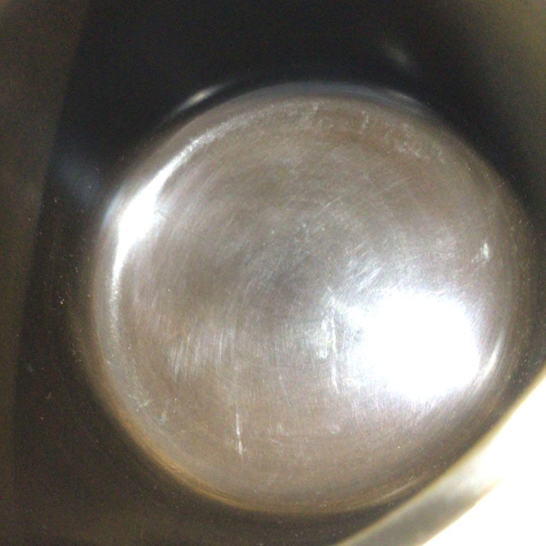 Ｐ３８１　皆具　『藤井宗喜造』『唐銅』『鬼面釻』『水指　建水　蓋置　杓立』　共箱