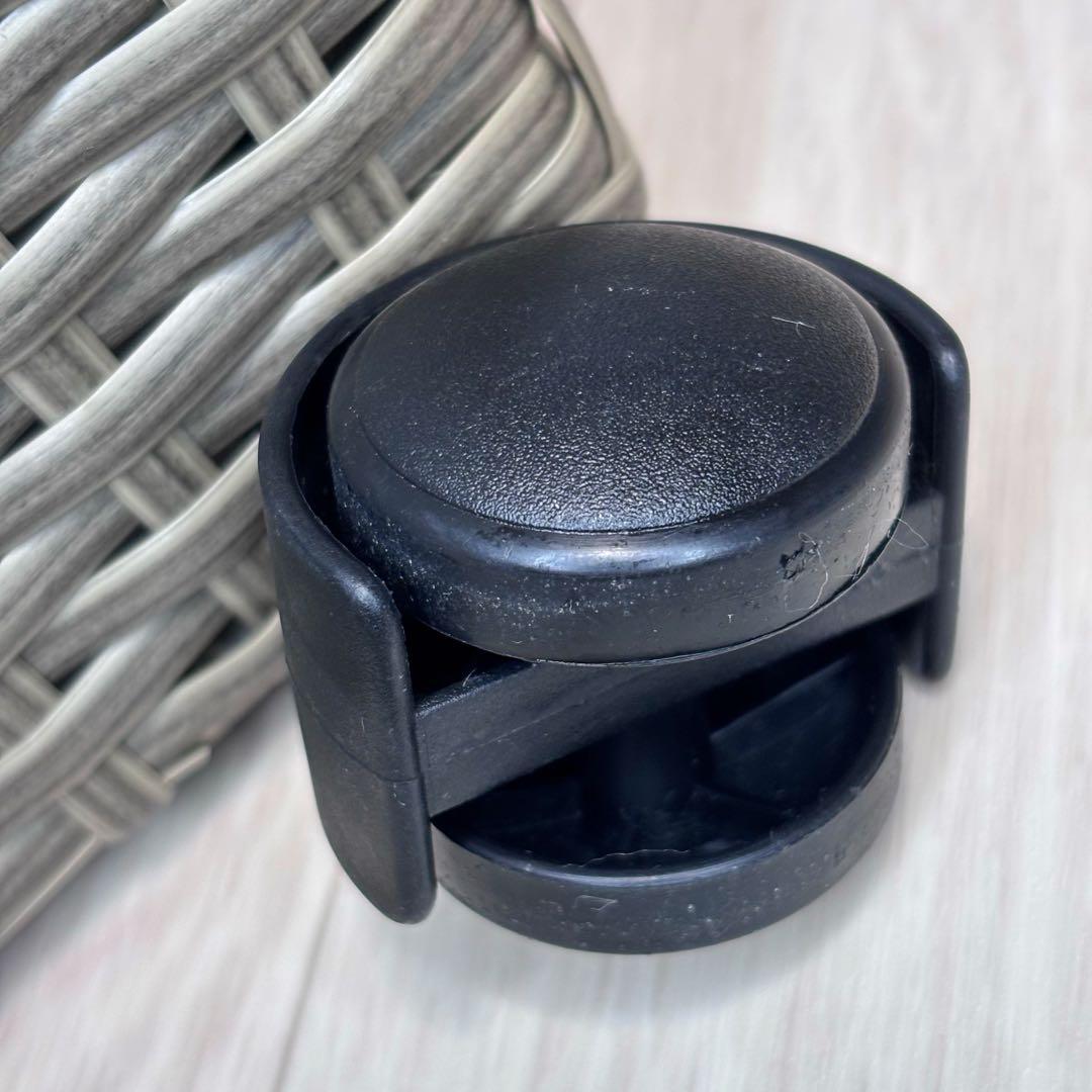 ☆未使用品☆dinos ディノス　ラタン調ふた付きダストボックス