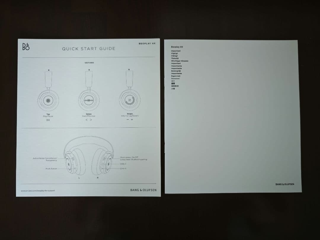 BANG & OLUFSEN BEOPLAY HXワイヤレスヘッドホン