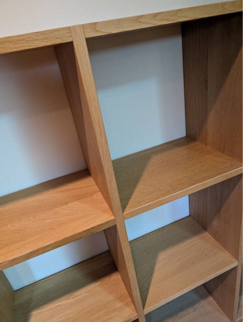【送料込】無印良品 Muji スタッキングシェルフ 3段×3 追加棚 木製家具