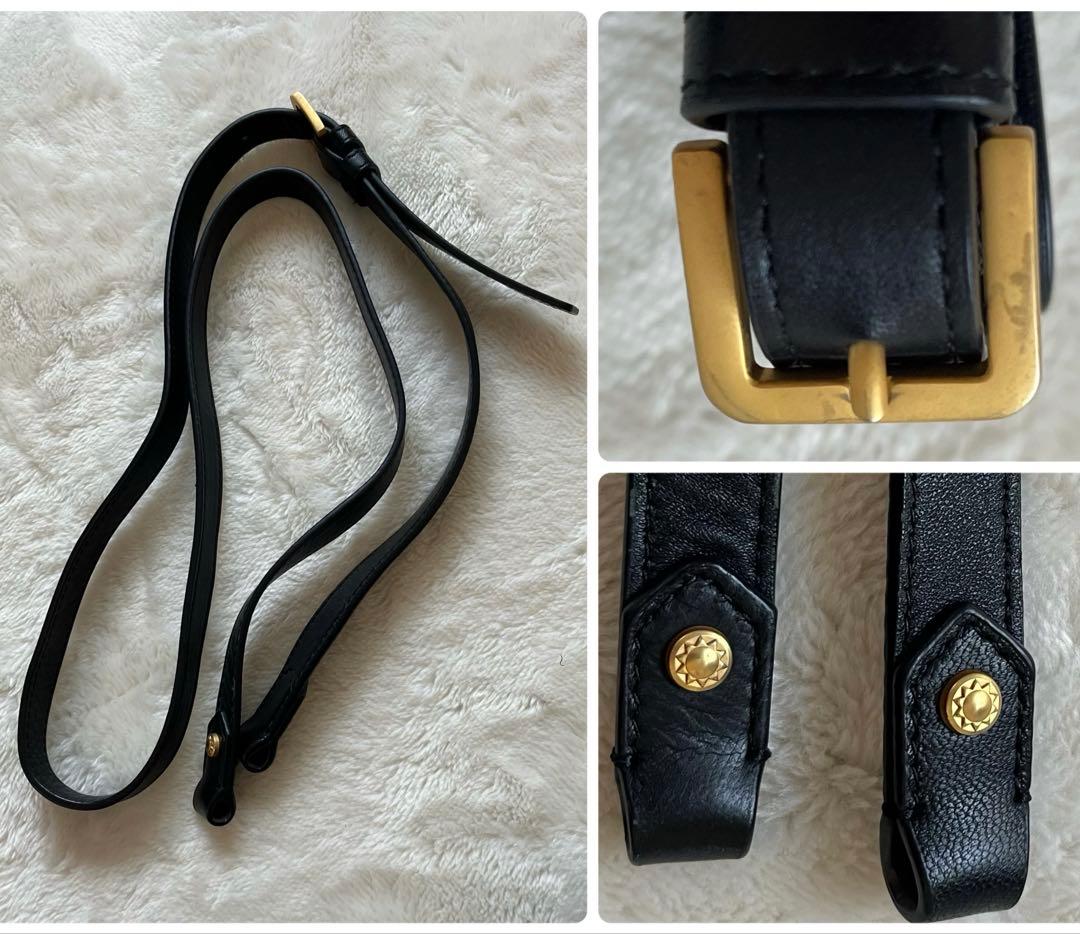 美品 FURLA レザー ショルダーバッグ 2way コメタ キルティング 黒