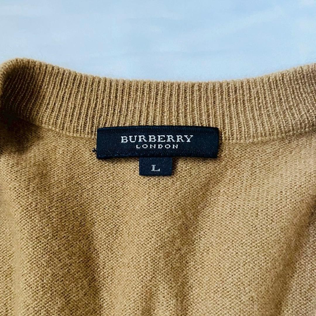 BUREBERRY LONDON バーバリー カシミア100 ベスト ブラウン
