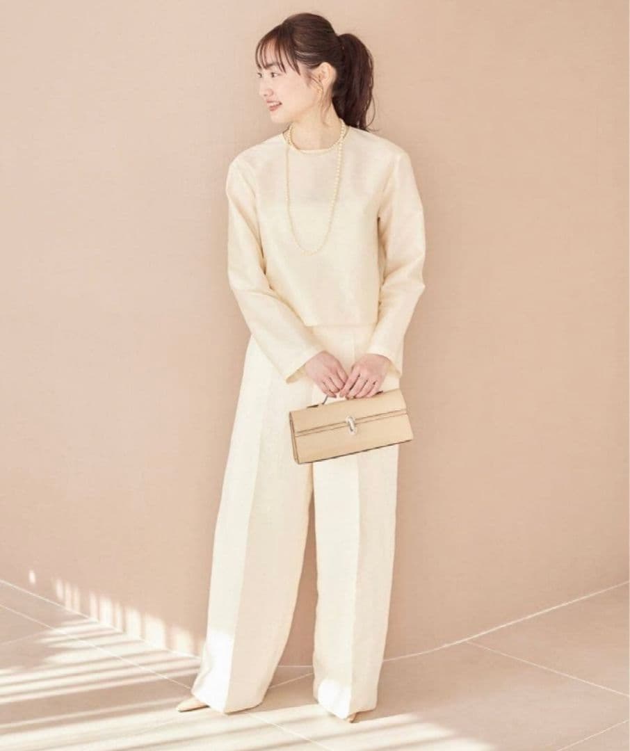 Plage silk mix taffeta Tブラウス