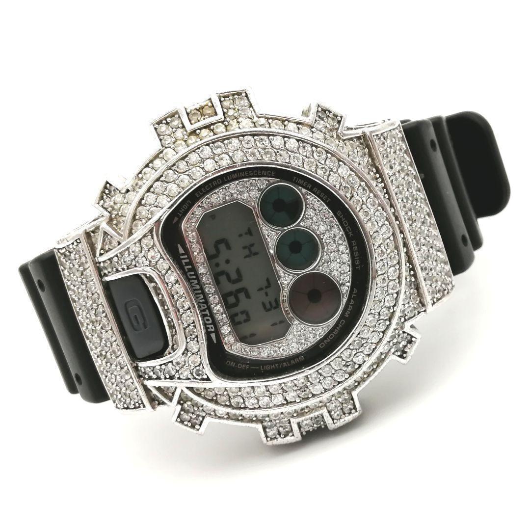 稼働✨ 希少！ G-SHOCK　カスタム　ジルコニア　DW-6900　メンズ