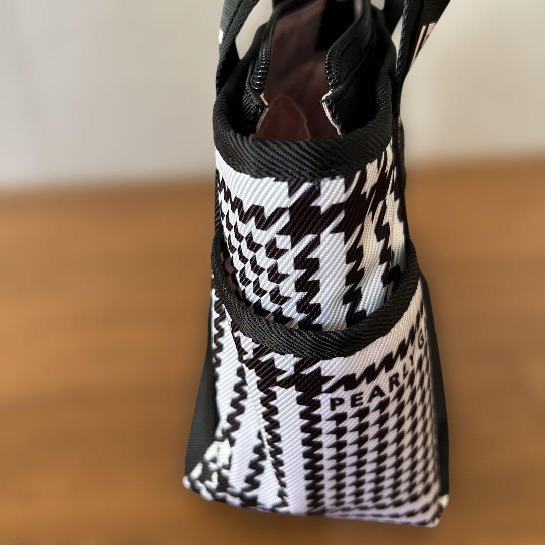 美品PEARLY GATES グレンチェックロゴ柄 カートバッグ