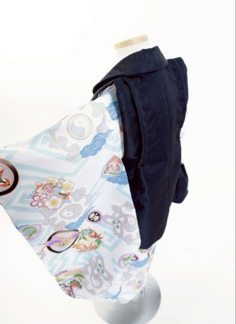 新品七五三○被布○男の子○753○着物○草履○男児被布セット○足袋6点◯ラスト