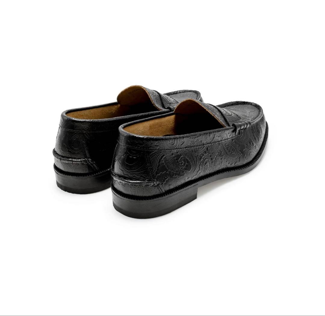 ブラックレザー ローファー 25cm