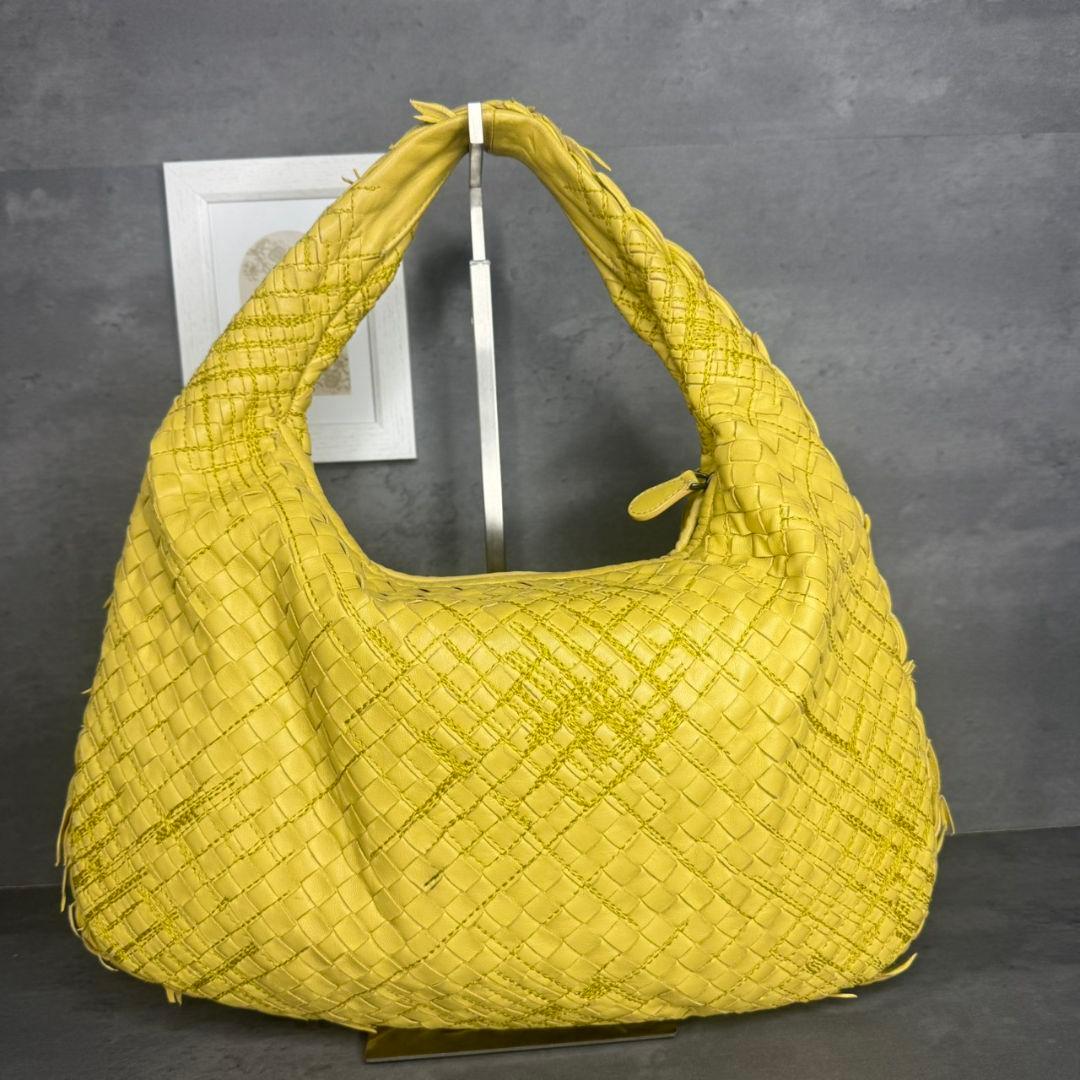 【激レア】BOTTEGA VENETA ホーボー ワンショルダー 刺繍 イエロー