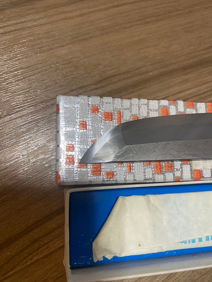 堺金重作　先丸　包丁　ダマスカス　8寸