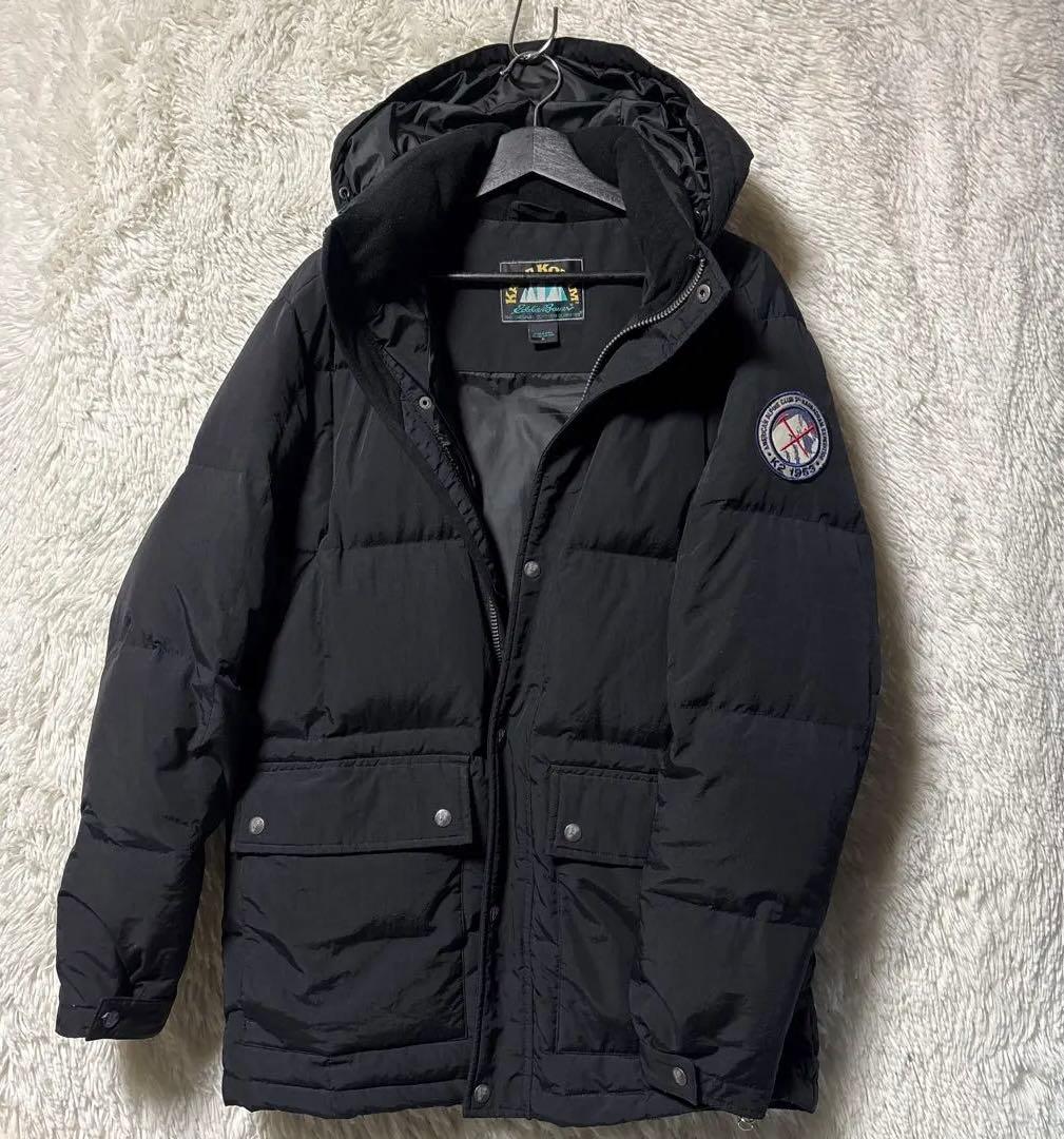 エディバウアー　カラコラム　ダウンジャケット　S表記　黒　フード